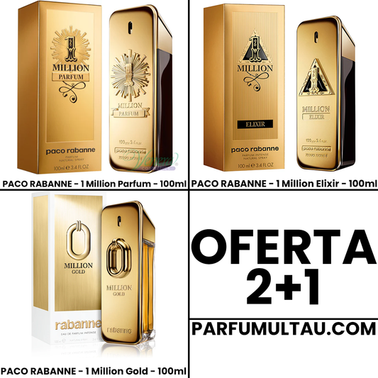 Oferta 2+1: 1 Million Parfum, Elixir & Gold
