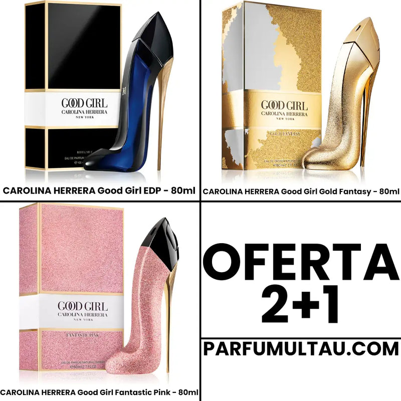Oferta 2+1: Good Girl EDP, Gold Fantasy & Fantastic Pink